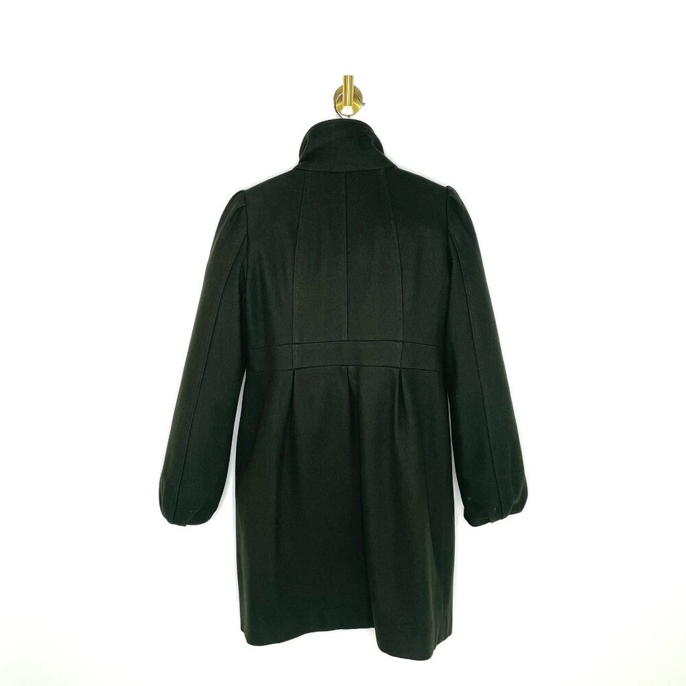 Coat | Guess Princess Wool Peacoat Hunter Green | Feminine Classic Old Money | M - Picture 10 of 16